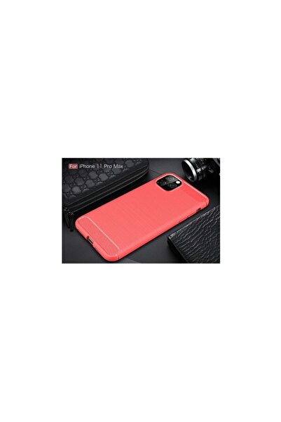 SOHO Carbon-Insert Case for iPhone 11 Pro Max, Bumper, Red
