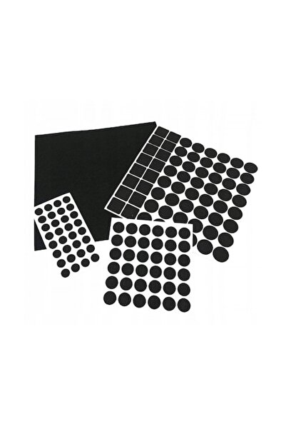 SOHO Adhesive Floor Protectors for Furniture Legs, 99 Pieces, Black
