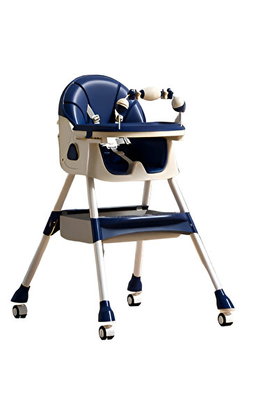 Flippy Scaun de masă pentru copii pe roți, rabatabil, 2 tăvi detașabile și hu...