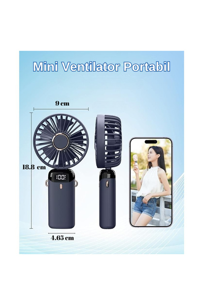 Flippy Ultra Portable Fan with Aromatherapy, Flippy, 3 in 1, Handheld, Desk, Neck, 5 Speeds