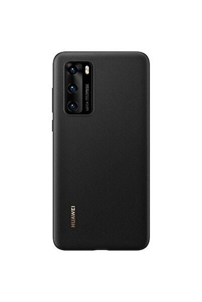 Huawei Carcasă de protecție din PU pentru P40, neagră