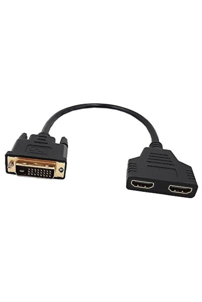Bibilel Cablu DVI la HDMI, Cablu DVI Tata 24 1 Pin la cablu adapter Splitter dual Hdmi 1080p video Convertor