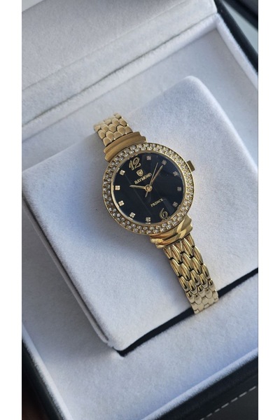 Raymond Rym-5037 Steel Women's Watch - 2 Years Warranty Gold-Black