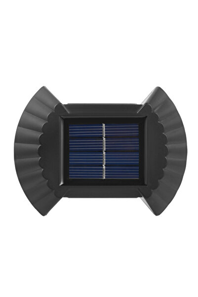 Flippy Set 4 Aplice solare LED Bidirectionale pentru perete Flippy, in forma de funda, 8 LED-uri, material