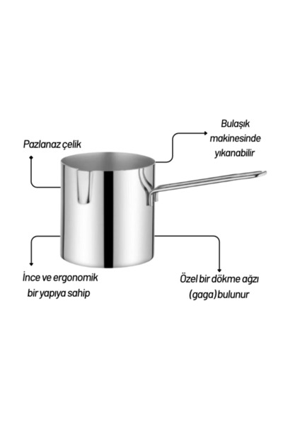 FALEZ Cezve Milk Pot Set Max Model