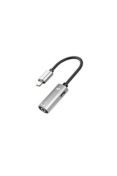 SOHO Adaptor 2 în 1 pentru căști și încărcător cu interfață Lightning, 1x Lightning și 1x Jack 3,5 mm, complet