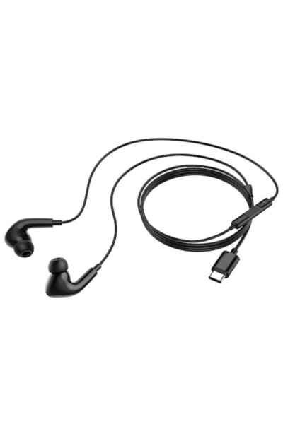 SOHO Căști intraauriculare cu microfon și conector USB-C, bas profund, negru