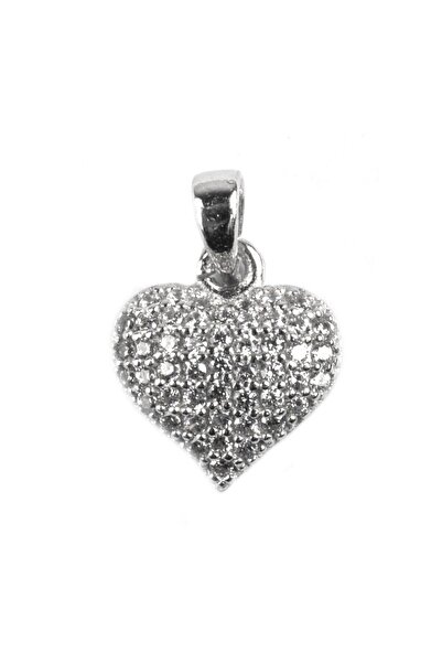 Jolie Silver Pandantiv inimă cu pietre, argint 925
