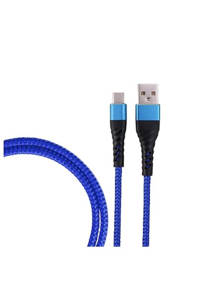 SOHO Cablu de încărcare USB la USB-C / Tip-C, 1 m, Albastru