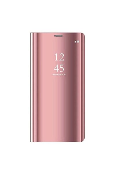 OEM Carcasă tip carte Clear View pentru Huawei P40 Lite, funcție stand, roz