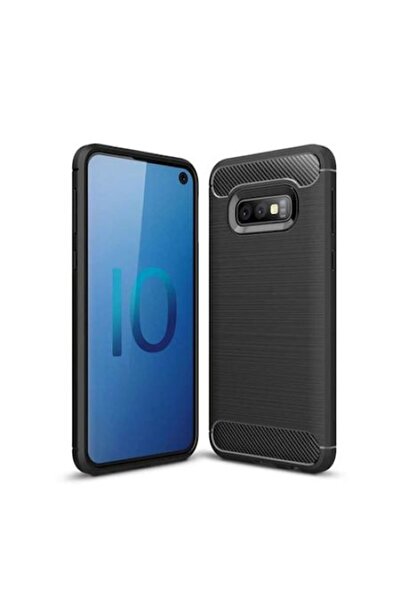 SOHO Защитен карбонов калъф за гръб, мек силикон, за Samsung Galaxy S10e/Sams...