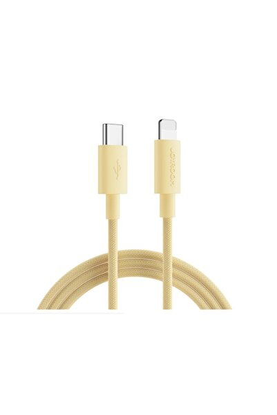 Joyroom USB-C to Lightning Charging Cable, 20W PD, Fast Charge, 2M Length, Reinforced, Yellow