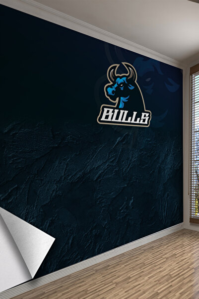 dreamwall Bulls Takım Ruhu Spor Salonu & Fitness Tek Parça Tekstil Poster Duv...