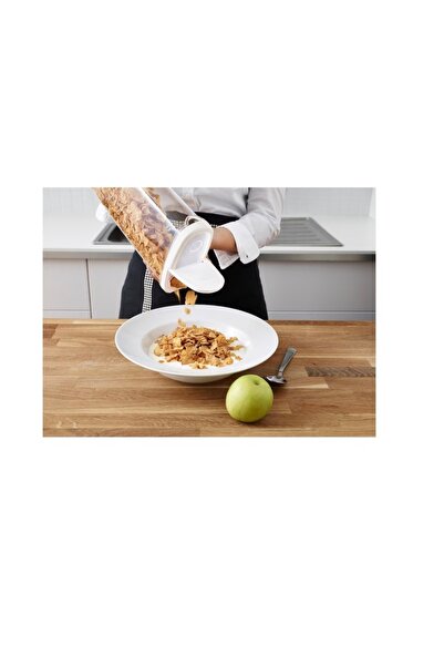 Bibilel Borcan de depozitare din plastic, capac ergonomic, 1.3L, Transparent