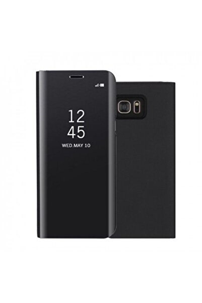 Flippy Калъф за Huawei P30 Lite, Огледален флип калъф, Черен