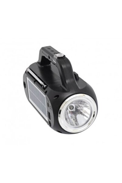 SOHO Portable Bluetooth Radio with Solar Panel Charging, Lantern, Black