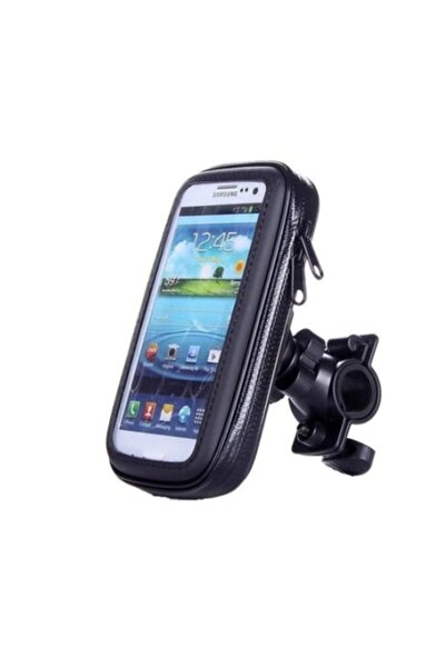 OEM Universal Bicycle Phone Mount with Waterproof Case, 360° Rotation, Fits up to 5.6-inch, Black