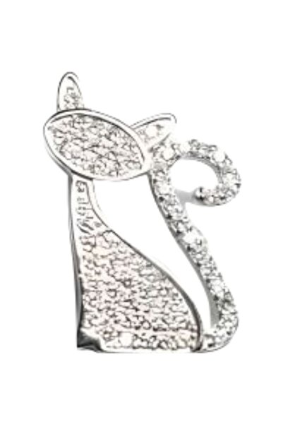 Jolie Silver Pandantiv Argint 925 Pisica Zirconii