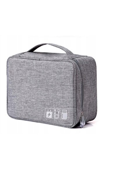 OEM Кутия за съхранение на електронни аксесоари, сива