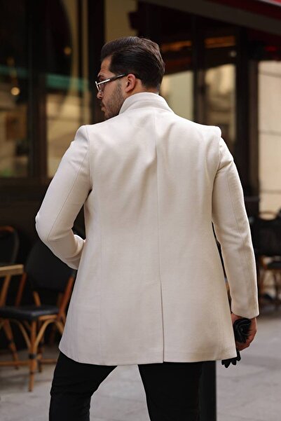 hello7 Erkek Kaşe Kaban Slımfit Yeni Sezon