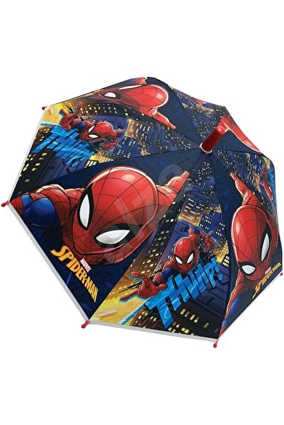 Bibilel Umbrelă de ploaie pentru copii, model Spiderman Marvel, multicoloră