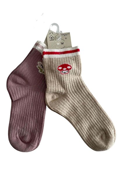 ww waka waka kids store Комплект от 2 чифта детски чорапи – с цветни мотиви, ...