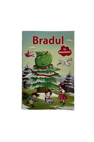 Bibilel Kids Carte pentru copii A5 cu stickere și poveste, Bradul, 10 pagini,...