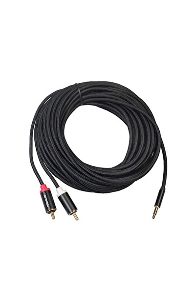 Bibilel Cablu audio 2 RCA mascul la Jack 3.5 mm pentru telefon, PC, notebook,...