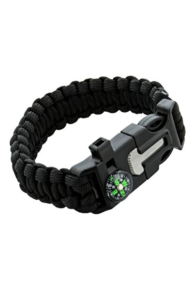 Bibilel Brățară de supraviețuire SDS cu busolă, fluier și kit de aprindere a ...