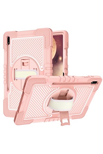 Bibilel Protective Case for Apple iPad Air 4/5 (2020/2022) / Pro 11 (2018/2020/2021/2022), Pink, with Strap