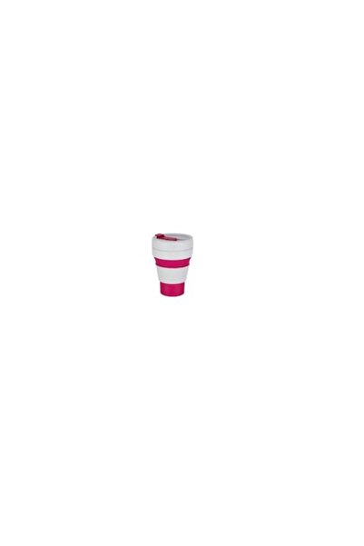 Bibilel Portable foldable silicone cup for coffee and tea - Pink