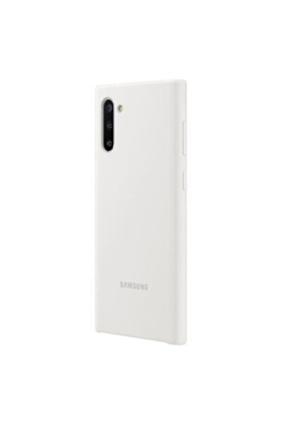 SOHO Soft silicone back protective case for Samsung Galaxy Note 10, ultraslim bumper, White