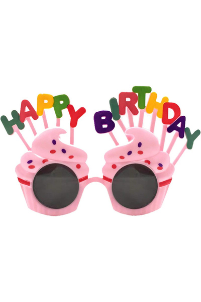Flippy Ochelari Happy Birthday, Flippy, Tematica Aniversare, Protectie Soare, din Plastic, Model Prajiturel