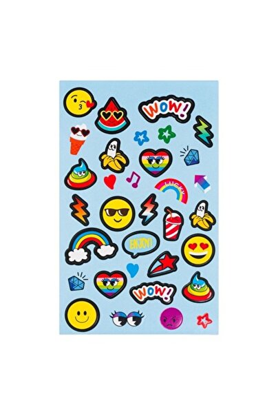 SOHO Album cu stickere adezive cu dimensiuni si modele diferite, Emoticons, M...