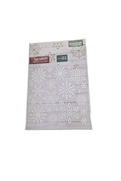 SOHO 23 de autocolante decorative cu modele de fulgi de zăpadă, albe