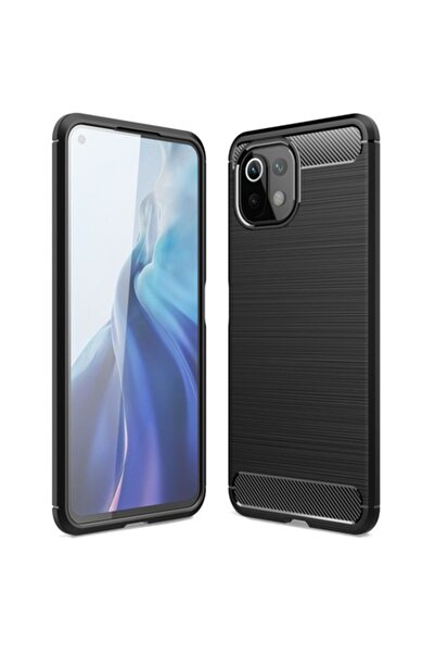 OEM Husă pentru Xiaomi Mi 11 Lite 5G / 11 Lite, Carbon, Grip Pro, U203, Negru
