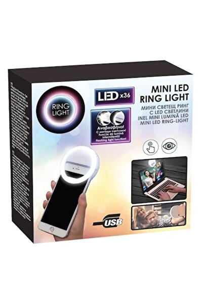 OEM Accesoriu telefon Inel LED 8,5 cm cu luminozitate reglabilă și 3 niveluri...