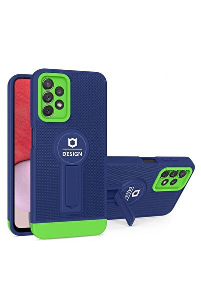 Flippy Θήκη Armor Design με βάση στήριξης για Samsung Galaxy A52 5G, Μπλε/Πρά...