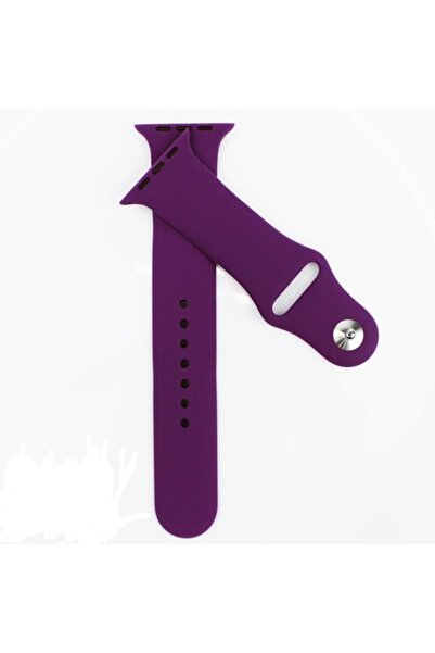 Bibilel Curea din silicon pentru Apple Watch, compatibilă cu dimensiunile de 42/44 mm, violet