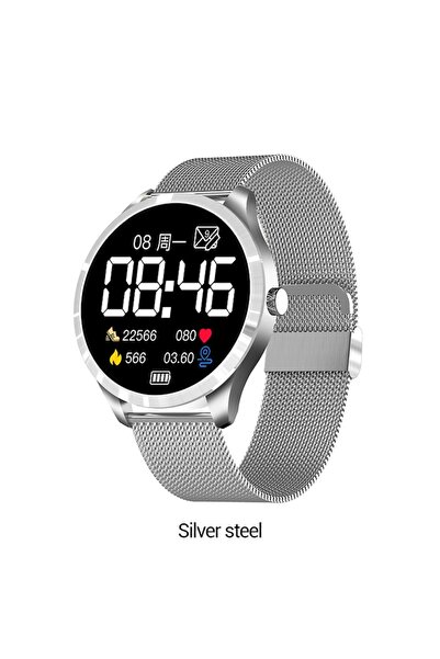 Cyclop Smartwatch Q9L unisex, 1.3 inch IPS HD, multi-sport, metal and silicone straps, Silver