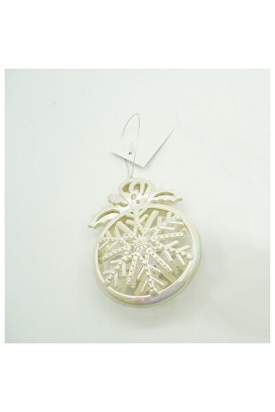 Flippy Στολίδι Χριστουγεννιάτικου Δέντρου, Φινίρισμα Πέρλας, Στρογγυλό, 8 cm x 11 cm, Πλαστικό,