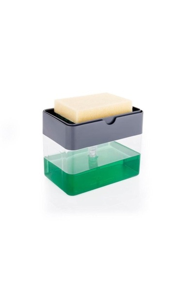 OEM Dozator de detergent de vase 2 în 1 cu suport pentru burete, transparent,...