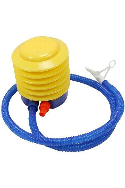 Flippy Foot pump, with 3 valve adapters, Air Step, Flippy, Yellow-Blue