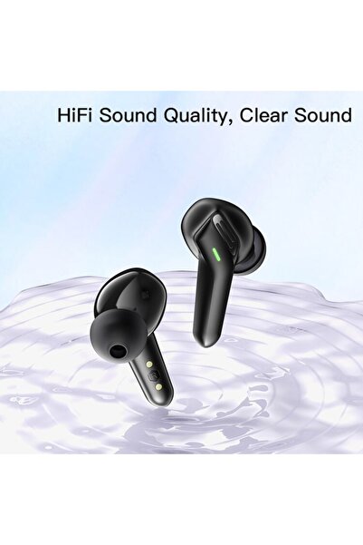 SOHO Căști Bluetooth intraauriculare cu carcasă de încărcare și lumină LED, conectivitate 12 m, negre