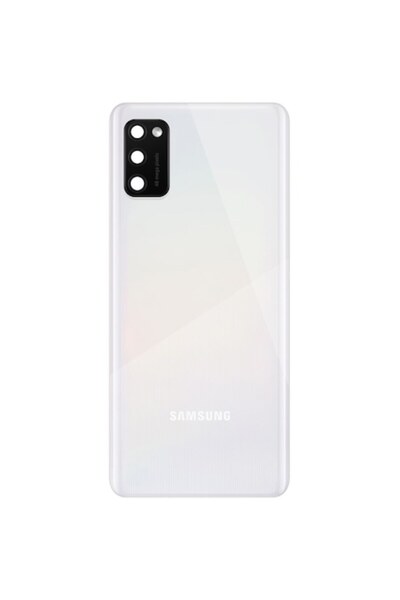Samsung Capac Baterie pentru Galaxy A41 A415, Alb, Service Pack