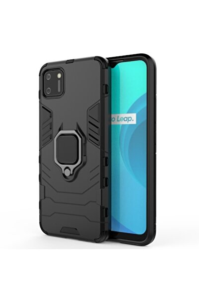 SKYDDAR INNOVATION Husa pentru Realme C11 cu inel SKYDDAR Forged - Negru