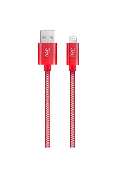 GOUİ USB-A to Lightning Data & Charging Cable - Metallic 18W 1m Red