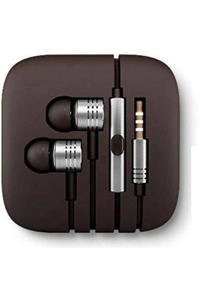 Bibilel Căști intraauriculare metalice cu microfon, mufă jack de 3,5 mm, bas ...