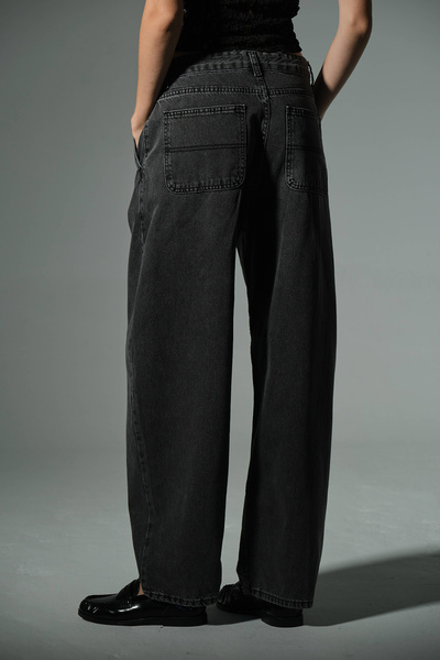 Maule Φαρδιά εφαρμογή, εξαιρετικά ψηλόμεσο, φαρδύ τζιν παντελόνι με φαρδιά εφαρμογή, φαρδύ γυναικείο παντελόνι @Cuneo Balloon