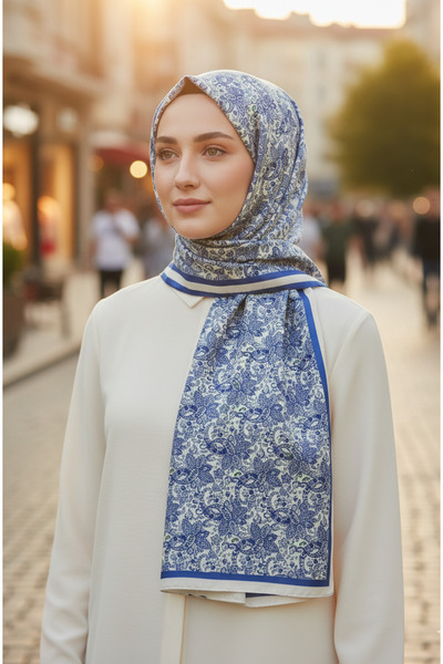 tuaipek شال قطني بنمط عرقي من HÜMAYUN مقاس 75×185 سم